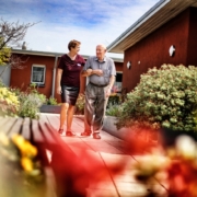 Terrassenbereich der Seniorenwohnungen in Hilden